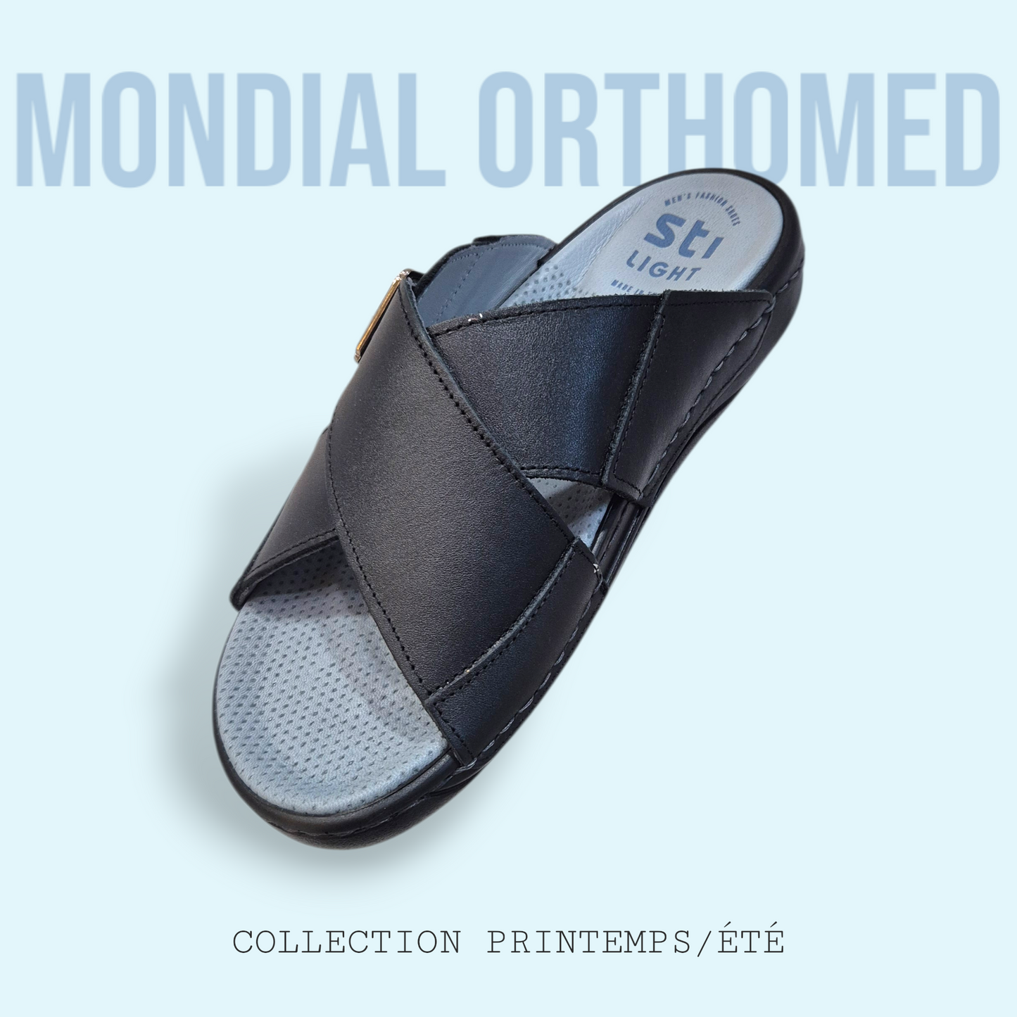 CLAQUETTE HOMME NOIR STI ZS07