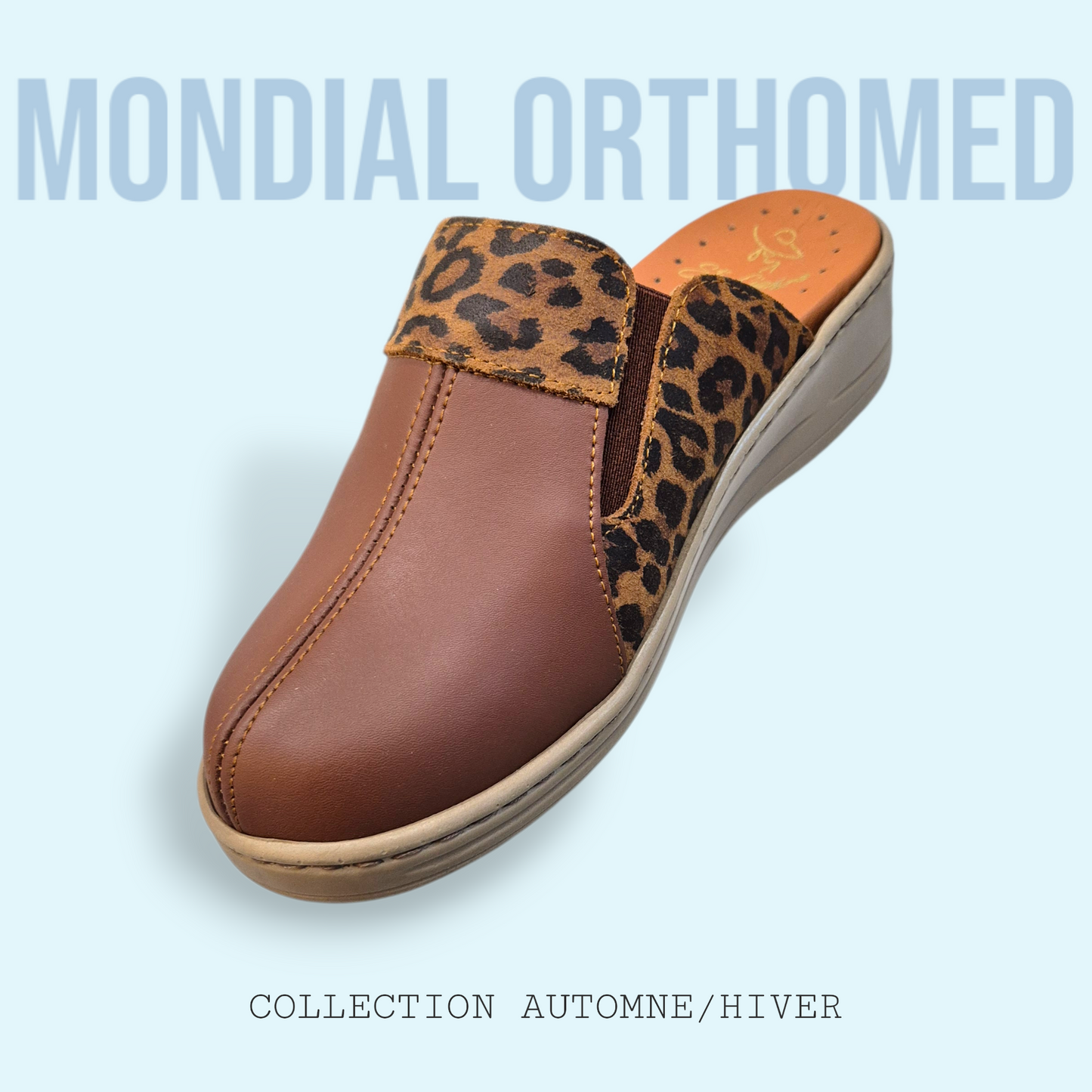 STI LIGHT EV010 SABOT CARAMEL TIGRE FEMME