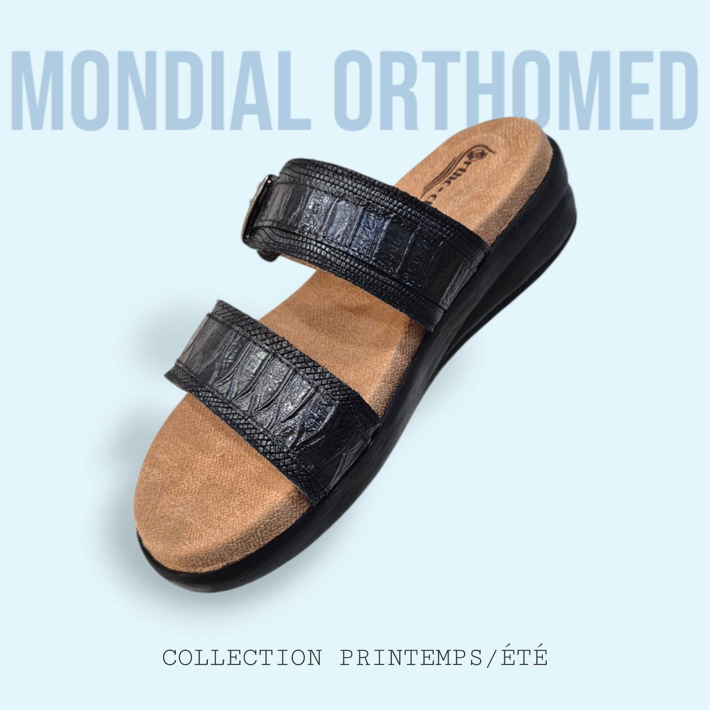 Sabot Femme Anatomique Noir ORTHO-CLAQ AN-2-N
