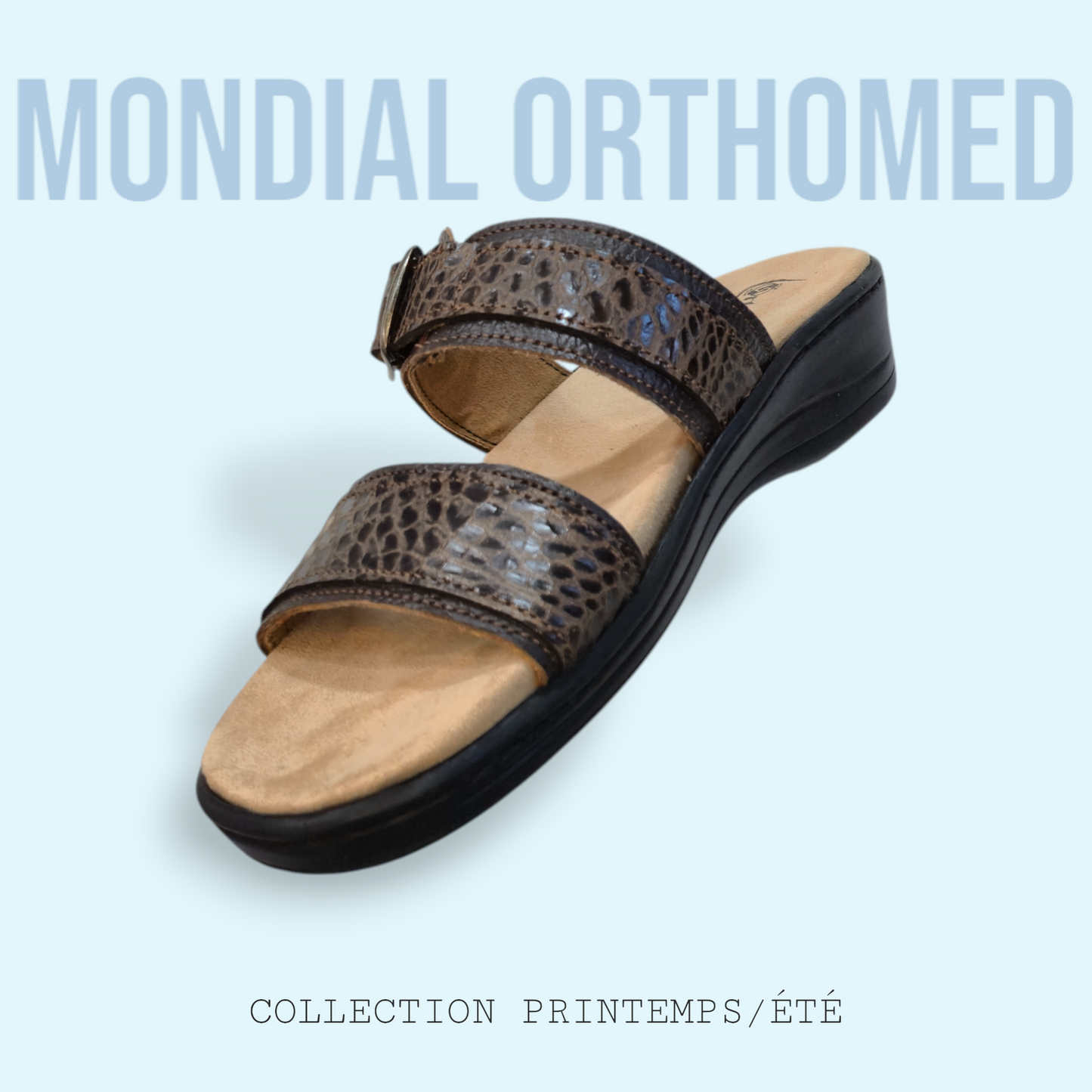 CLAQUETTE FEMME MARRON Ortho-clac A300