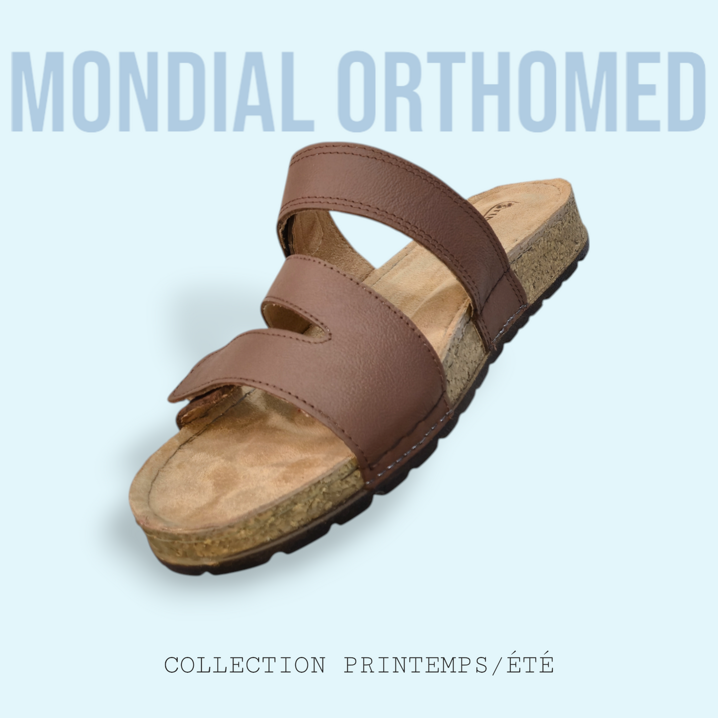 CLAQUETTE FEMME MARRON Ortho-clac L502