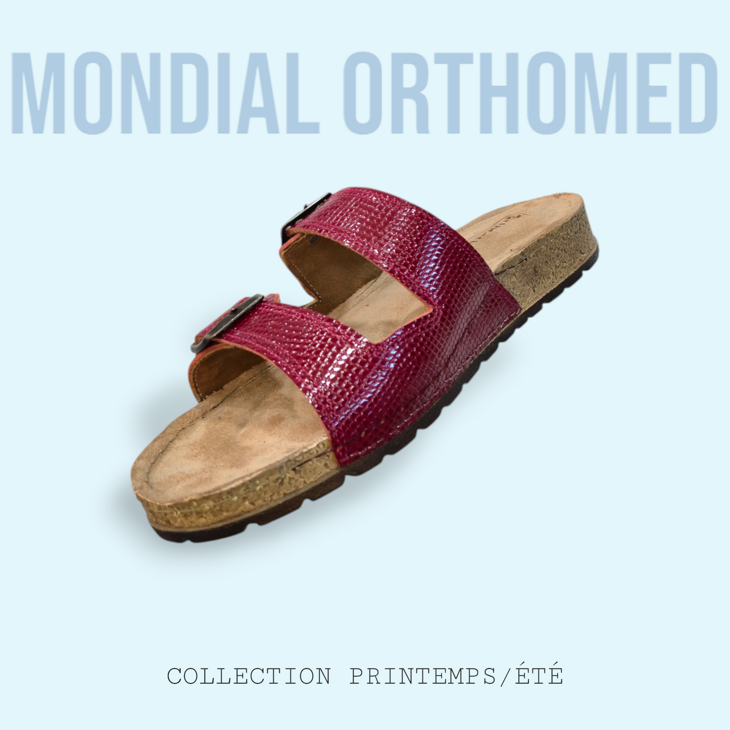 CLAQUETTE FEMME ROUGE Ortho-clac L510