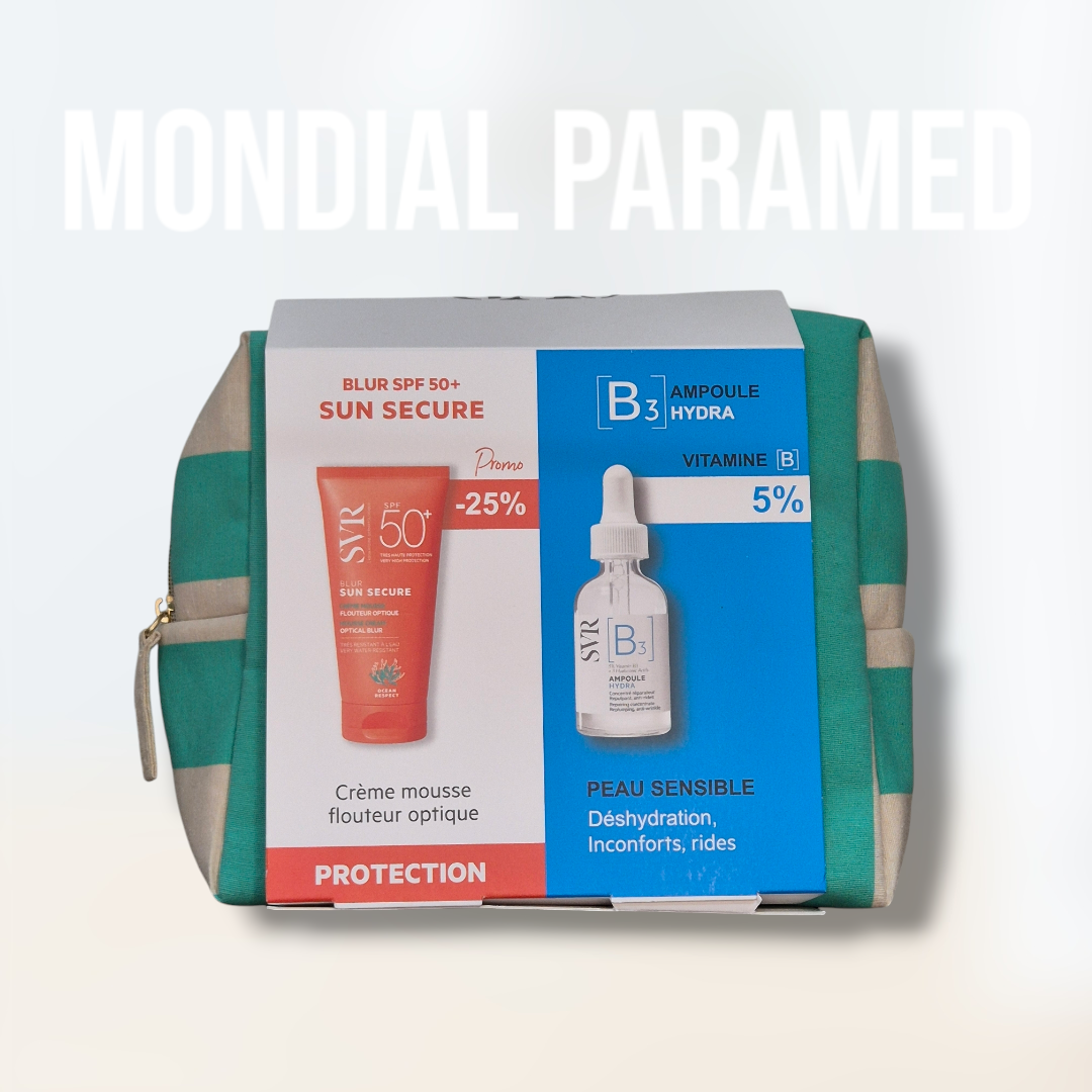 SVR TROUSSE AMPOULE HYDRA B 30ML PEAUX SENSIBLES 30ML+SVR SUN SECURE BLUR SPF50+ 50ML (-25%)