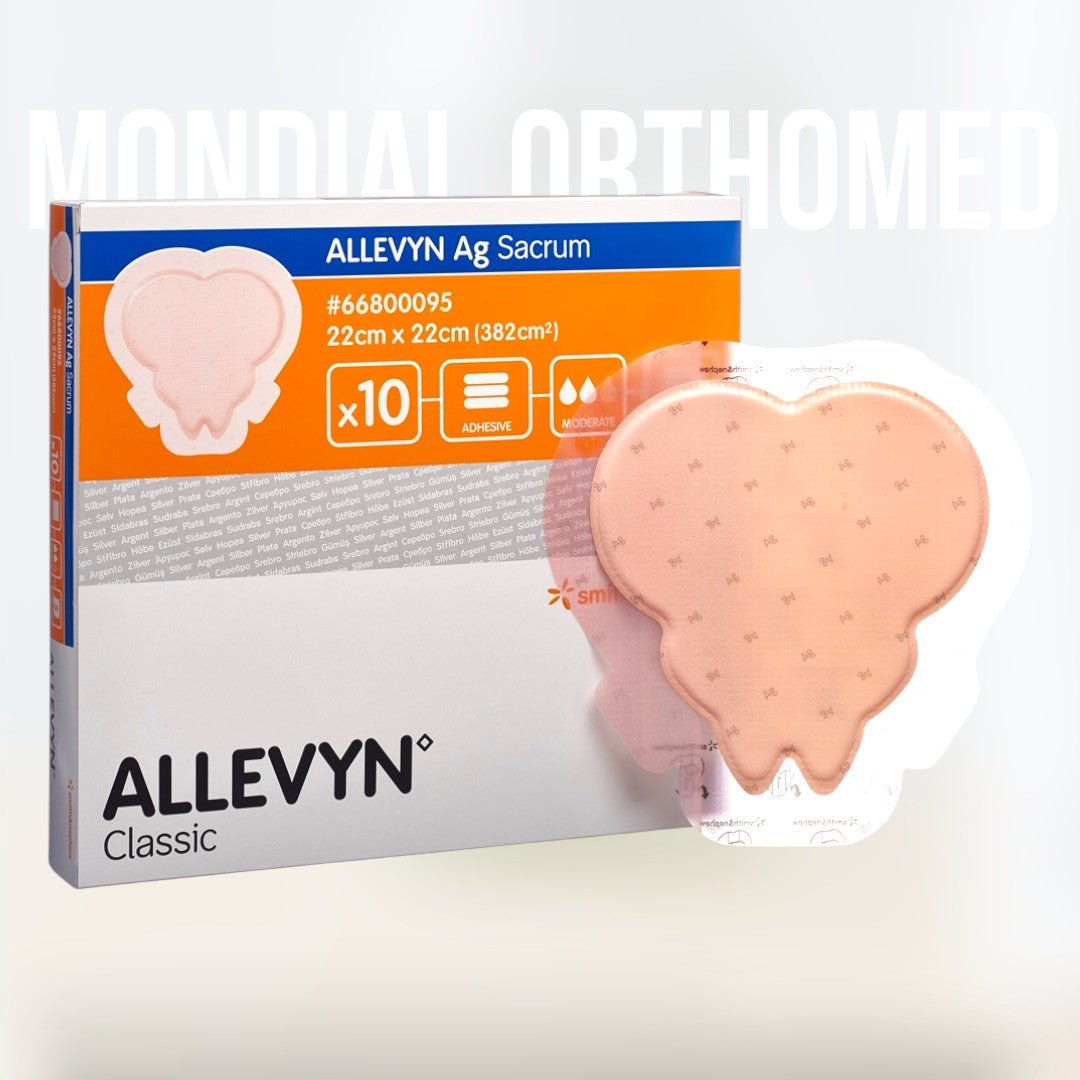 Pansement Hydrocellulaire Antimicrobien Allevyn Ag Sacrum - 22x22 cm (Vendu à la pièce)