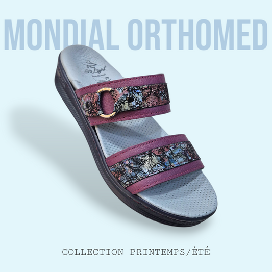 CLAQUETTE FEMME Aubergine STI FS02