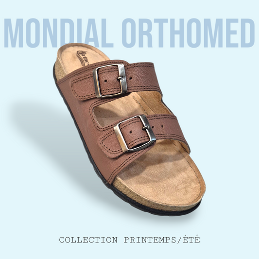 Claquette Femme Marron ORTHO-CLAQ L10-M