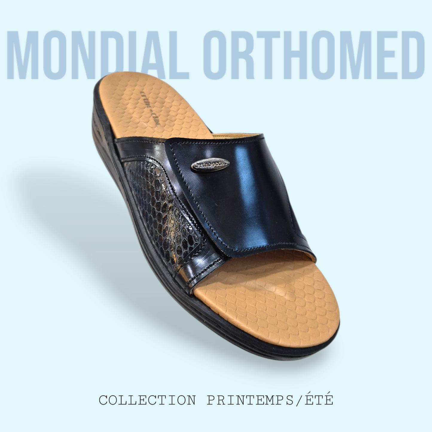Sabot Femme Hallux Valgus Noir ORTHO-CLAQ HVN