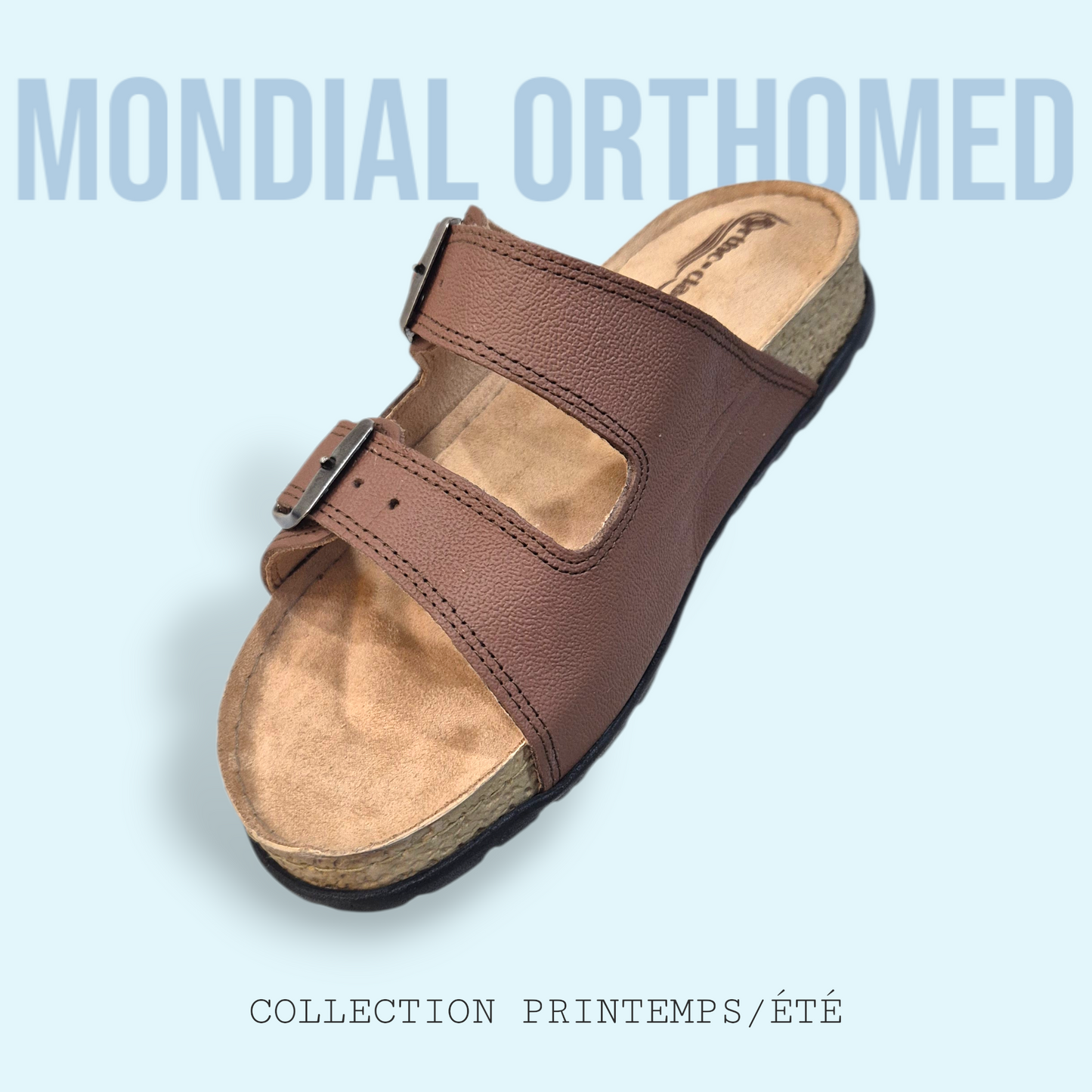 Claquette Femme Marron ORTHO-CLAQ L10-M