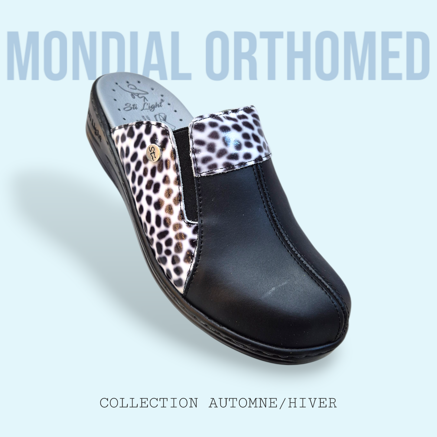 STI LIGHT EV010 SABOT NOIR 2 FEMME