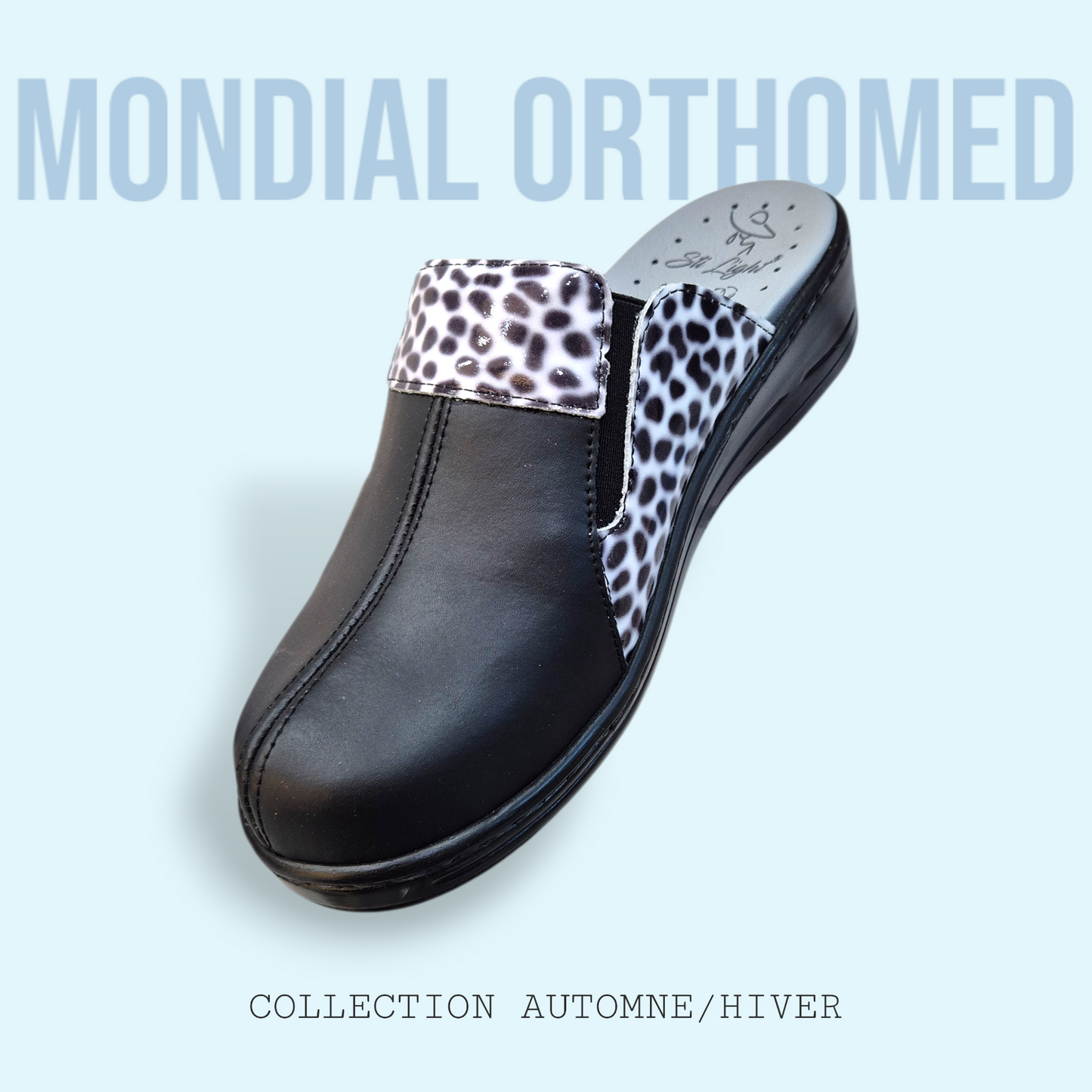 STI LIGHT EV010 SABOT NOIR 2 FEMME