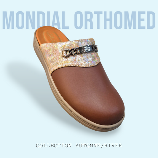 STI LIGHT AP019 SABOT CARAMEL BRILLANT FEMME