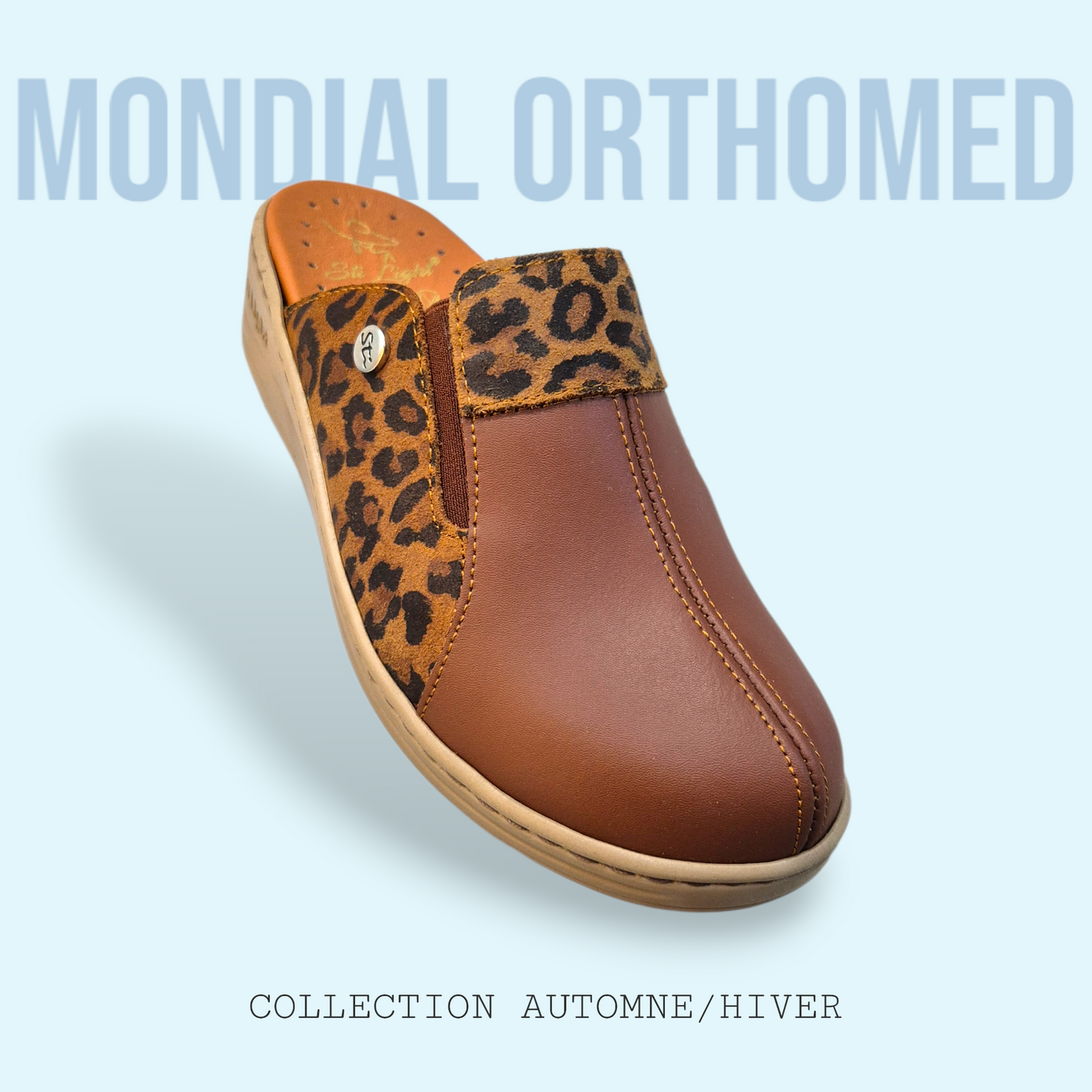 STI LIGHT EV010 SABOT CARAMEL TIGRE FEMME