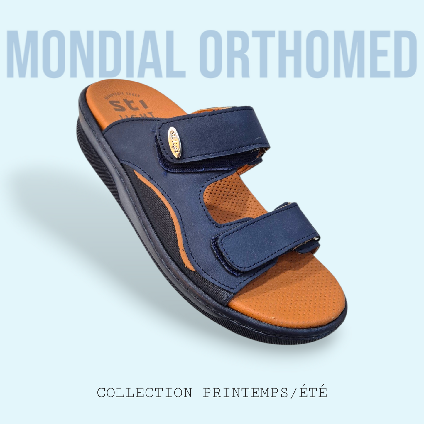 CLAQUETTE HOMME Bleu Nuit STI FT02