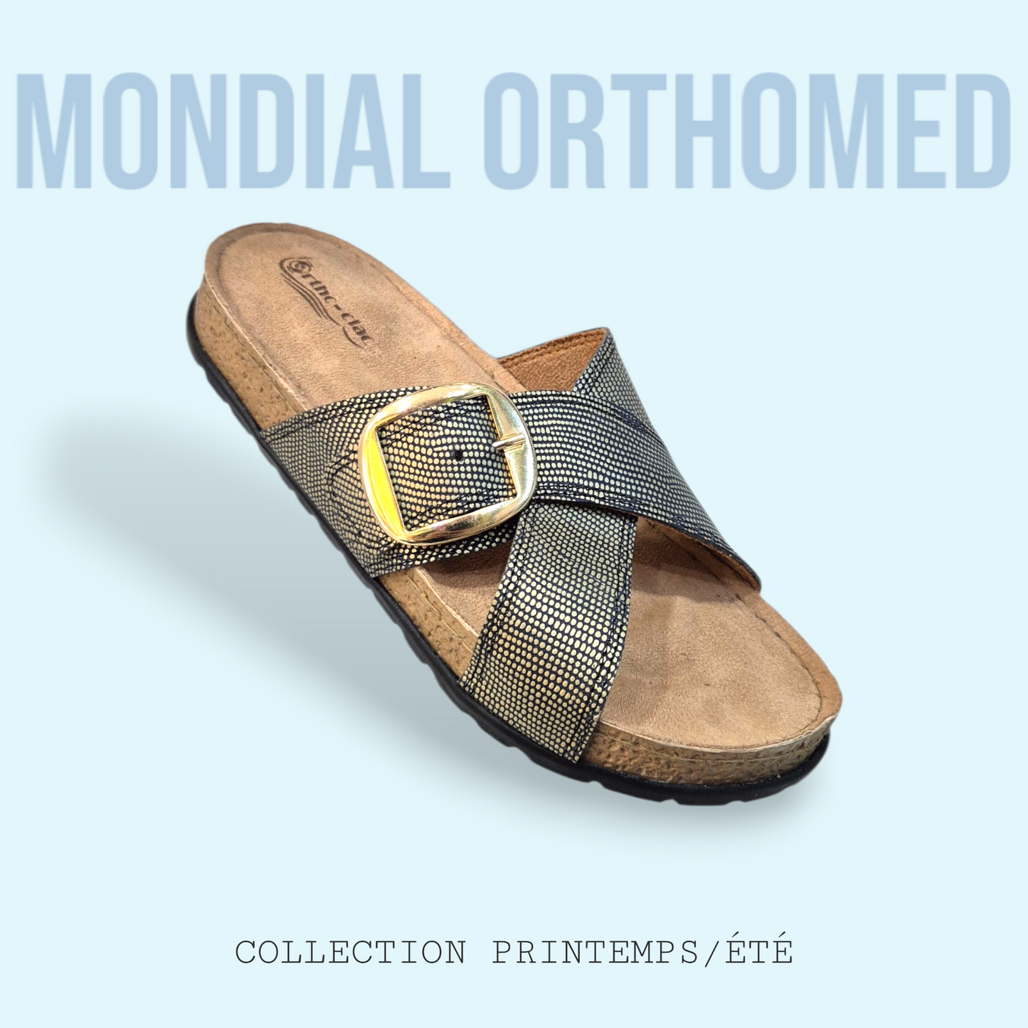 Claquette Femme Doré ORTHO-CLAQ L2-D