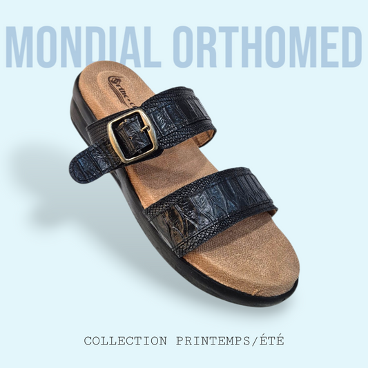 Sabot Femme Anatomique Noir ORTHO-CLAQ AN-2-N
