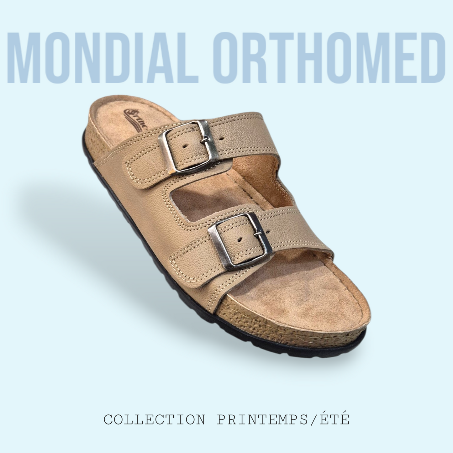 Claquette Femme Taupe ORTHO-CLAQ L10-Ta