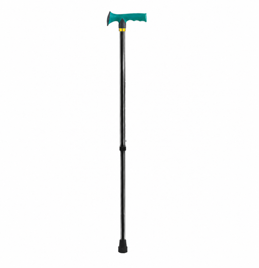 Canne en T MOM 929 L – Poignée Ergonomique Verte