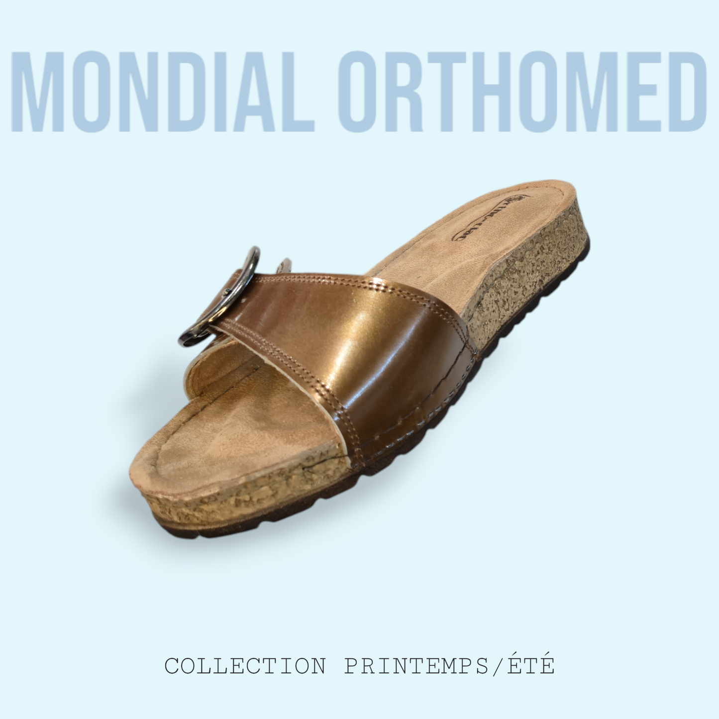 CLAQUETTE FEMME CUIVRE Ortho-clac L508