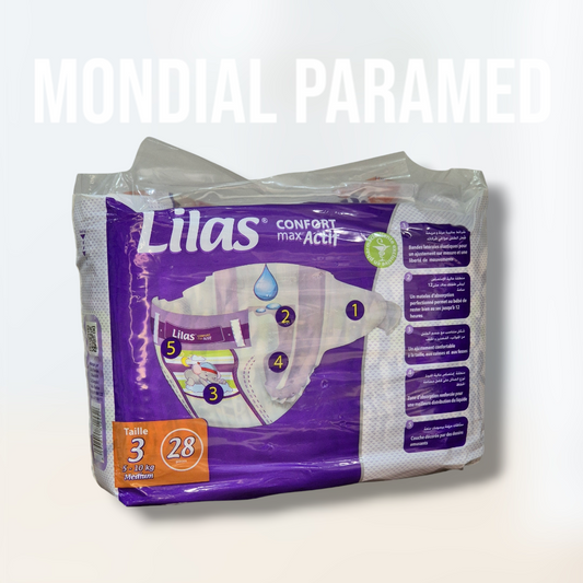 LILAS COUCHE 5-10 KG CONFORT MAX ACTIF  28 PIECES