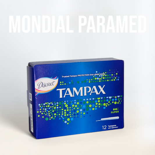 TAMPAX TAMPONS SUPER 12 PIECES