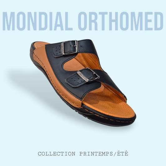 CLAQUETTE HOMME NOIR-CARAMEL STI LIGHT 022